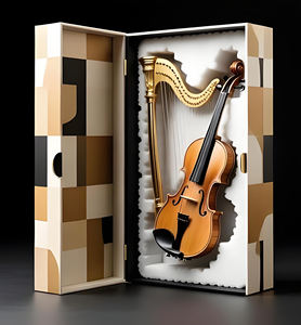 Boîte de transport pour harpe en gros, en carton ondulé découpé sur mesure, avec logo personnalisé, idéale pour les magasins de musique - Product Image 3