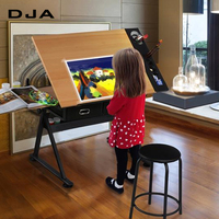Meubles scolaires DJA, bureau de dessin réglable en hauteur en bois pour artistes, étudiants, architectes, table de dessin pour bureau et école