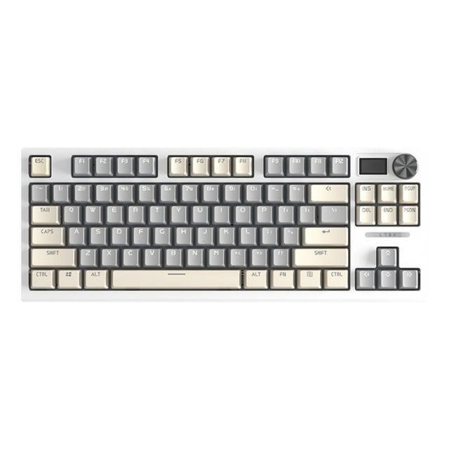 LANGTU LT84 RGB Tri-mode Mechanical Gaming Keyboard 84 Keys 100% Hot-Swappable Switches Gaming Keyboard with LED Display