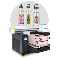Máquina de impresión UV A2 A3, nuevo diseño, para logotipo de Color, vidrio de madera acrílica, tecnología UV DTF con película, impresora AB UV
