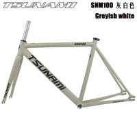 TSUNAMI SNM100 Cadre de vélo Kit de transport à engrenage fixe 49cm 52cm 55cm 58cm Cadre de piste de course en alliage d'aluminium