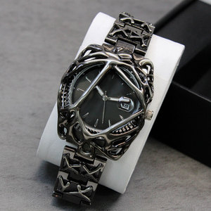 Low Moq Custom Logo Y2K Vintage Reloj de esfera grande para hombres Spider <span class=keywords><strong>Web</strong></span> Venom Alien Design Relojes de cuarzo - Product Image 6