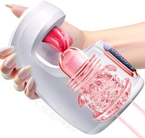 Juguete de Masturbación Masculino Tipo Empuje con Modo de Lamido de Lengua y Funciones de Masaje con Vibración Modelo YQ-D44 Marca OEM - Product Image 1