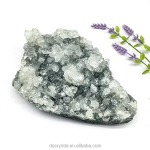 Vente en gros de pierres précieuses en cristal naturel <span class=keywords><strong>Apophylite</strong></span> Cluster spécimen de cristal minéraux pierre brute pour la décoration de la maison et les cadeaux - Product Image 1