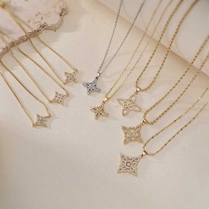 Collar con Colgante de Nudo Celta para Mujer, Joyería de Moda Irlandesa Chapada en Oro de 18k con Circonita Cúbica - Product Image 6