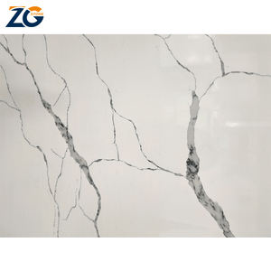 ZGSTONE Calacatta, losa de piedra de cuarzo blanco, encimera de cocina, losa de cuarzo Artificial de mármol para encimera de cocina de baño - Product Image 6