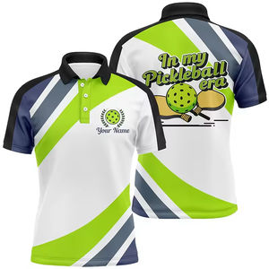 Camiseta Polo de Manga Corta para Hombre, Personalizada con Logotipo, de Alta Calidad, para Pickleball, con Estampado Gráfico, de Poliéster, de Secado Rápido - Product Image 3