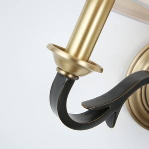 Lámpara de pared de cobre estilo americano, sencilla, moderna, rústica, para sala de estar, retro, de doble cabezal, para dormitorio, mesita de noche - Product Image 3