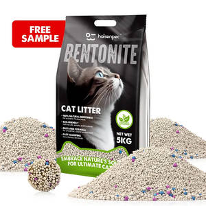 Échantillons gratuits de sable pour chat à faible suivi OEM ODM Scoop facile à faible suivi Litière pour chat en bentonite agglomérante - Product Image 1