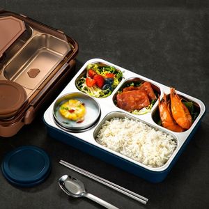 Wholesale 304 Stainless Steel <b>Insulated</b> <b>Lunch</b> <b>Box</b> Compartments Customized Large Capacity Bento for Students Adults Heatable - Product Image 4
