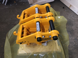 Attache rapide hydraulique pour mini-excavatrice de 0,8 à <span class=keywords><strong>4</strong></span> tonnes, à broches galvanisées nickelées et trempées, mini attache rapide - Product Image 2