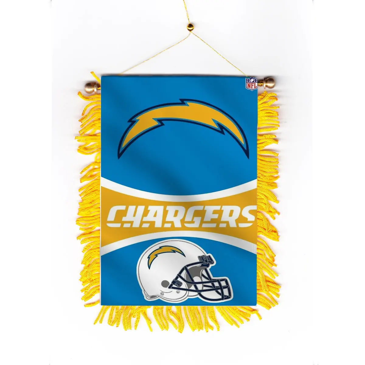 Benutzer definierte American Football Auto Mini Flagge Quaste Saugnapf hängen Flagge San Diego Ladegeräte Auto Rückspiegel Dekoration