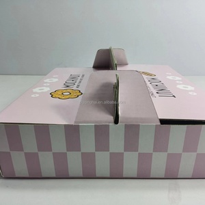 Cajas <span class=keywords><strong>de</strong></span> Papel Kraft Biodegradables y Reciclables para Alimentos, con Separadores, para Pasteles, Hot Dogs y <span class=keywords><strong>Donuts</strong></span>, con Impresión Personalizada - Product Image 4