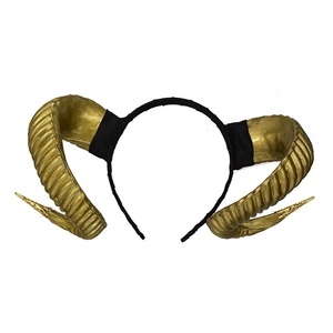 Demon Goat Sheep Horn Diadema Halloween Sheep Hair Masquerade Carnival Festival Party Cosplay Accesorios - Product Image 2