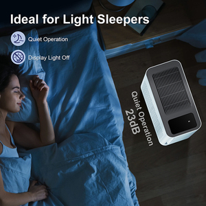 Purificateur <span class=keywords><strong>d</strong></span>'<span class=keywords><strong>air</strong></span> portable intelligent avec logo personnalisé, filtre HEPA en plastique, stérilisation UV, contrôle intelligent, mini pour voiture/petite pièce/bureau, ioniseur négatif - Product Image 4