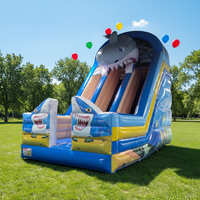 Toboggan aquatique gonflable de qualité commerciale, double toboggan, toboggan aquatique pour adultes et enfants, toboggan gonflable