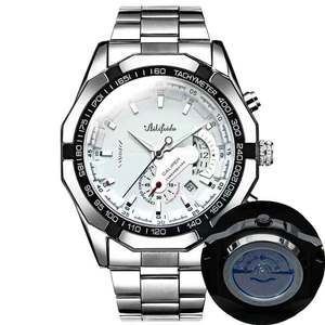 Reloj de pulsera para hombre con movimiento automático, caja de cuarzo, esfera grande con diseño esqueletizado, popular, luminoso - Product Image 1