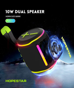 HOPESTAR P58 MINI LOGO personnalisé Salut <span class=keywords><strong>Fi</strong></span> son sans fil étanche haut-parleur extérieur moto vélo stéréo Portable Bluetooth haut-parleur - Product Image 4