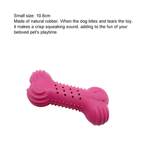 Vente en gros de produits personnalisés pour animaux de compagnie Jouet en os de chien à mâcher écologique en caoutchouc naturel de qualité alimentaire - Product Image 3