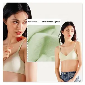 Sustainable Soft 150gsm 92% Micro Modal 8% Spandex Stretch Single Jersey Knit Modal Fabric For Underwear Bra