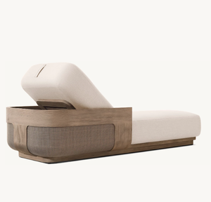 Chaise longue de luxe en teck pour <span class=keywords><strong>piscine</strong></span>, mobilier de jardin en teck - Product Image 4