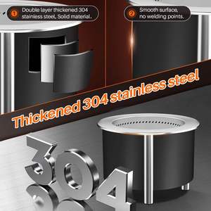 Barbecue moderne sans fumée en acier inoxydable, foyer <span class=keywords><strong>à</strong></span> allumage automatique, <span class=keywords><strong>poêle</strong></span> <span class=keywords><strong>à</strong></span> <span class=keywords><strong>bois</strong></span> et charbon portable pour jardin et camping - Product Image 6