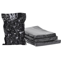 Sacs sous vide prédécoupés en nylon transparent pour aliments congelés, pochettes sous vide noires pour congélation