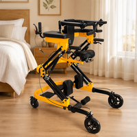 Aides à la marche, équipement de réadaptation pour personnes âgées, déambulateur adulte multifonctionnel, entraînement des membres inférieurs, pliable, portable, capacité de charge 150 kg