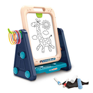 Tablero de dibujo multifunción 2024, tablero de dibujo de juguetes educativos de dos caras para niños pequeños - Product Image 1