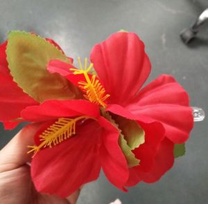 Hawaii <b>Accessories</b> Hibiscus Flower Hair Clips Decorations for Events <b>Birthday</b> Party Supplies - Product Image 3