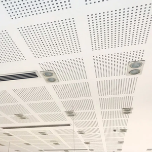 Pannelli Acustici <span class=keywords><strong>in</strong></span> <span class=keywords><strong>Cartongesso</strong></span> 240x120cm 12mm, Fori Quadrati Perforati, Pannelli Fonoassorbenti <span class=keywords><strong>in</strong></span> Gesso per <span class=keywords><strong>Pareti</strong></span> e Soffitti - Product Image 6