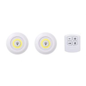 Wireless COB Stick on Dimmable Mini LED Under Cabinet Light Modern Room Battery Operated Closet <b>Lamp</b> with <b>Remote</b> <b>Control</b> - Product Image 1