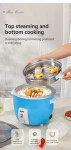 Automatic Rice <b>Cooker</b> 1.5-2.8L Drum Shape White Pot Portable Keep Warm Household Measuring Cup Drum Shape for Even Cooking - Product Image 3