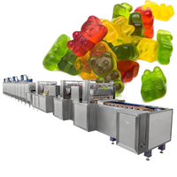 Nieuwe kleine machine voor het maken van vitamine gummies, 300 kg/uur, met PLC en lagers voor voedingsmiddelenfabrieken en snoepproductie