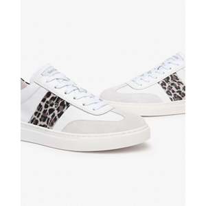 Zapatillas Deportivas para Mujer Nero Giardini, Blancas con Estampado de Leopardo, Zapatos de Lona a la Moda - Product Image 3