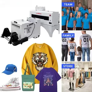 Digital Factory 30 Cm Heat Press Machine 2 Xp600 I1600 Transfer Dtf T Shirt Printing Machine Printer I3200 Dtf Impresora 60 Cm