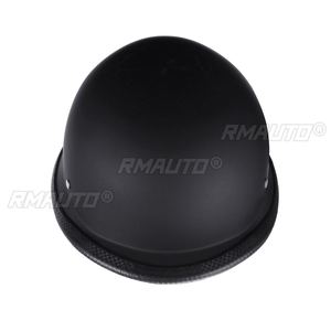 Casco de Motocicleta Estilo Vintage Alemán, Tallas M/L/XL, Casco Abierto para Scooter, Color Negro Brillante - Product Image 4