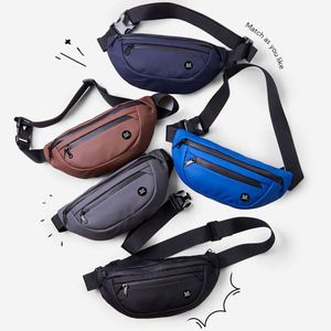 Multi Compartment 900D Membrane Waterproof Sports Organizer Waist Belt <b>Bag</b> Crossbody Fanny Pack - Product Image 3