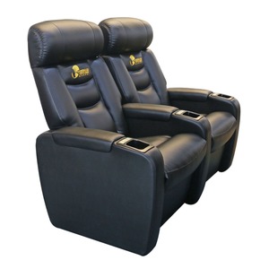 โซฟาโรงหนังสำหรับหนึ่งท่าน หนังสีดำ ปรับเอนได้ รุ่น VIP-01 - Product Image 4