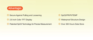 Veterinary Handheld Pulse Oximeter 2.8 Inch TFT Display SpO2 PR PI TEMP Monitor for Pet Animal Clinic - Product Image 4