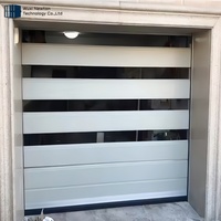 Porte de garage sectionnelle automatique en acier de haute qualité avec empilage supérieur