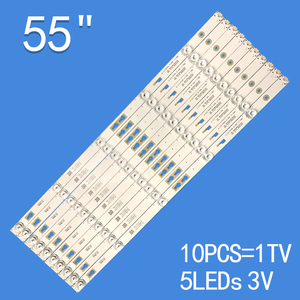 แถบไฟแบ็คไลท์ LED ทีวีสำหรับ TCL 55 นิ้ว JL.D55051330-004IS-M_V03 55HR332M05AC V2 55A7000 5*10 T55AGZZ1TU TCL55D05-ZC23AG-11 - Product Image 6