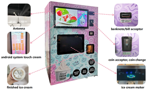 Sistema de tarjetas BRENU NAYAX, Robot automático para monedas, tarjeta de efectivo, máquina expendedora de helados de servicio suave para Centro Comercial - Product Image 6
