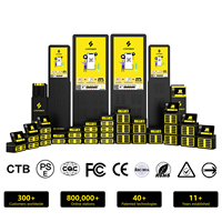 Stations de Location de Batteries Externes Litapower OEM 60W à Charge Rapide, 8 Emplacements, Partage de Recharge Portable pour Téléphones Mobiles, Kiosque Distributeur Automatique