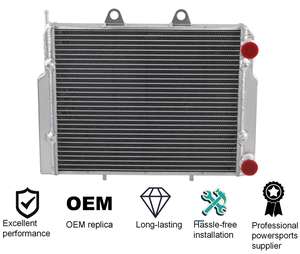 ATV UTV Parts 1240319 124044 Radiateur en aluminium pour <span class=keywords><strong>Polaris</strong></span> <span class=keywords><strong>RZR</strong></span> <span class=keywords><strong>800</strong></span> RZR800 RZR800S RZR570 2007-2011 Colleur de refroidissement du moteur - Product Image 2