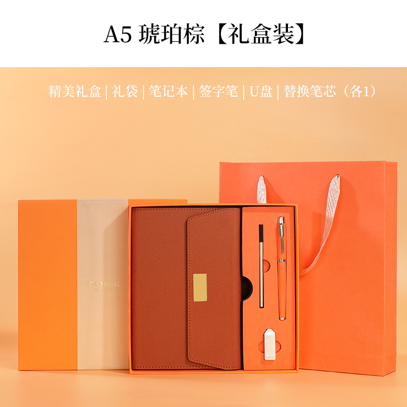 ยูดิสก์16ก. + กล่องของขวัญ + กระเป๋าถือสีน้ำตาลอำพัน + ปากกา + ปากกา + ปากกาเติมได้16ก.