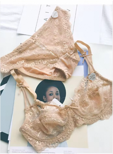 Новый высококачественный кружевной дышащий бюстгальтер-комплект с регулируемыми бретелями, сексуальный и очаровательный, европейского и американского стиля. - Product Image 4