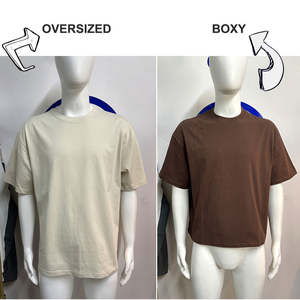 เสื้อยืดโอเวอร์ไซส์ คลาสสิก เรียบง่าย พิมพ์ลายนูน 3 มิติ แบบสกรีน พิมพ์โลโก้ตามสั่ง ผ้าฝ้าย 100% สำหรับผู้ชาย - Product Image 3