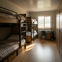 Maison conteneur modulaire de luxe en acier de 20 pieds et 40 pieds, détachable, pour camping, appartements et hôtels