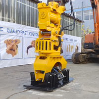 Compacteur à plaques vibrantes hydrauliques pour excavatrices, usage construction, personnalisable